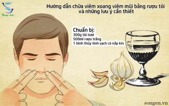 Hướng dẫn chữa viêm xoang viêm mũi bằng rượu tỏi và những lưu ý cần thiết